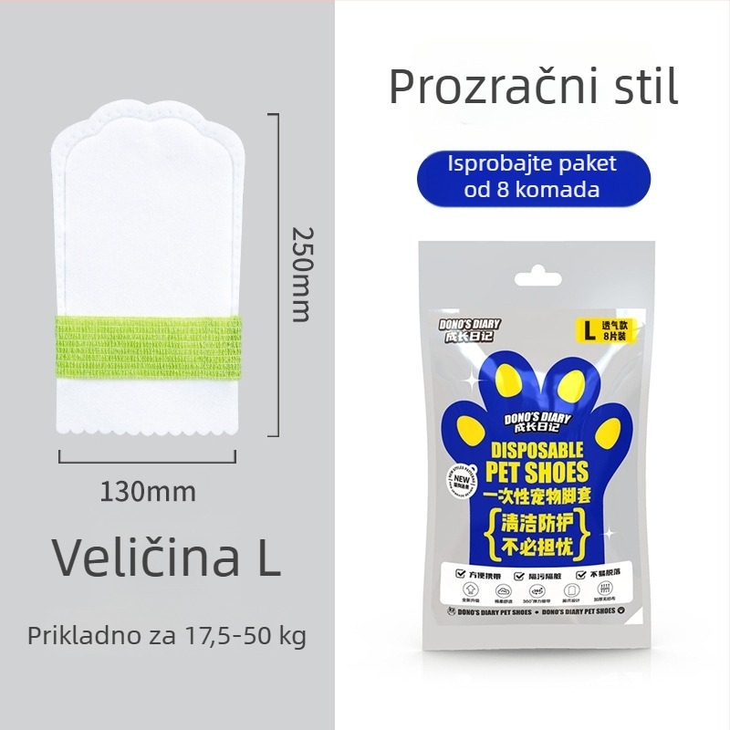 Jednokratne zaštitne cipele za kućne ljubimce, vodootporne i protuklizne, od netkanog materijala