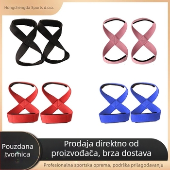 8-oblik zaštita zapešća za fitness, protuklizna zaštita dlana, traka za hvat pri zgibovima, materijal: poliester vlakno neopren, pogodno za fitness vježbe, pakiranje 150 komada