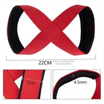 8-oblik zaštita zapešća za fitness, protuklizna zaštita dlana, traka za hvat pri zgibovima, materijal: poliester vlakno neopren, pogodno za fitness vježbe, pakiranje 150 komada