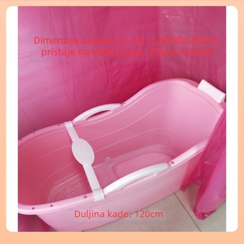 Tuš šator za odrasle, izoliran zimi, pravokutne plastične konstrukcije