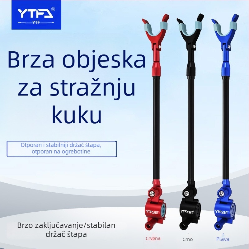 Držač za ribarske štapove – univerzalni, aluminijska zlitina, stražnja montaža