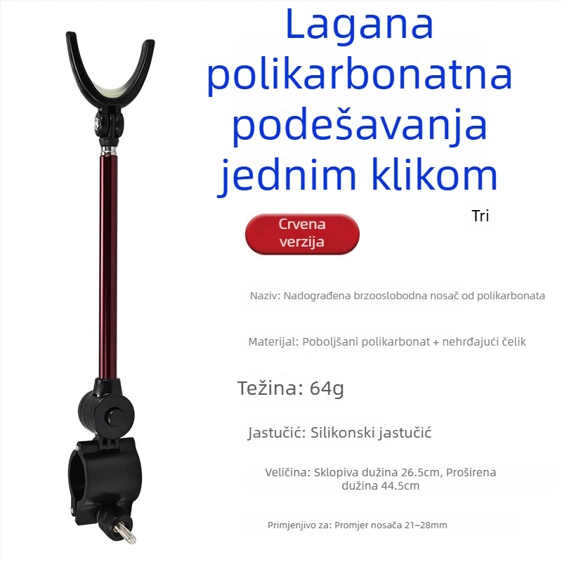 Držač za ribarske štapove – univerzalni, aluminijska zlitina, stražnja montaža