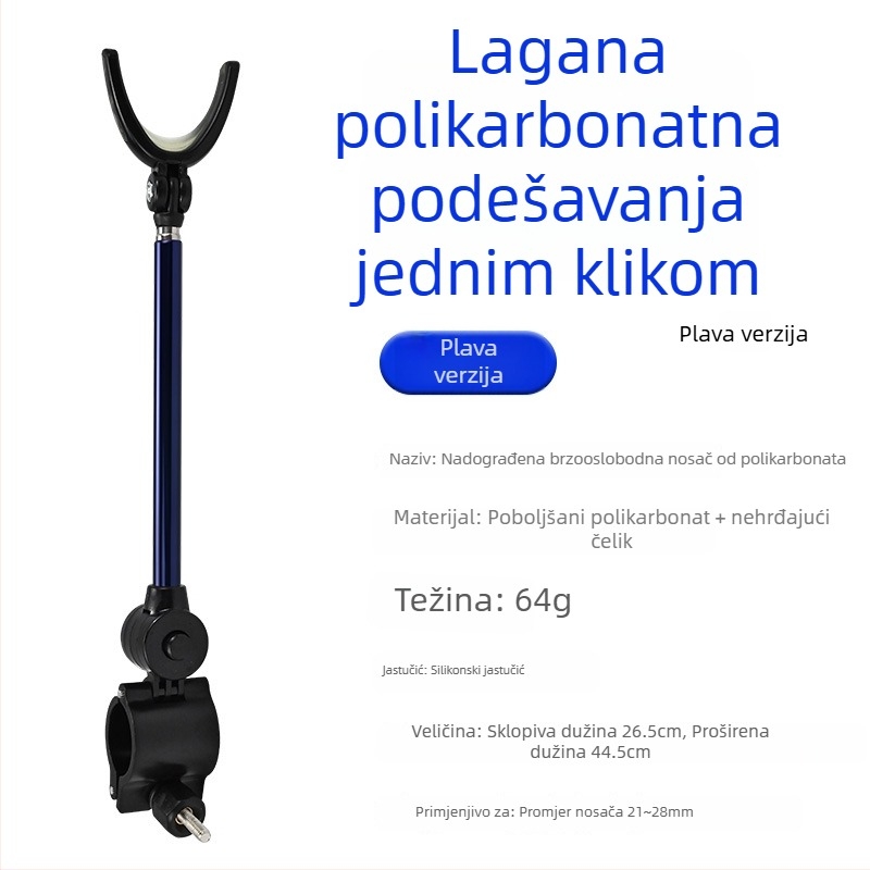 Držač za ribarske štapove – univerzalni, aluminijska zlitina, stražnja montaža