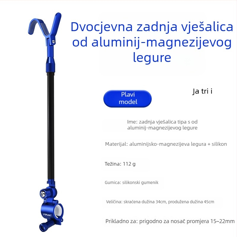 Držač za ribarske štapove – univerzalni, aluminijska zlitina, stražnja montaža
