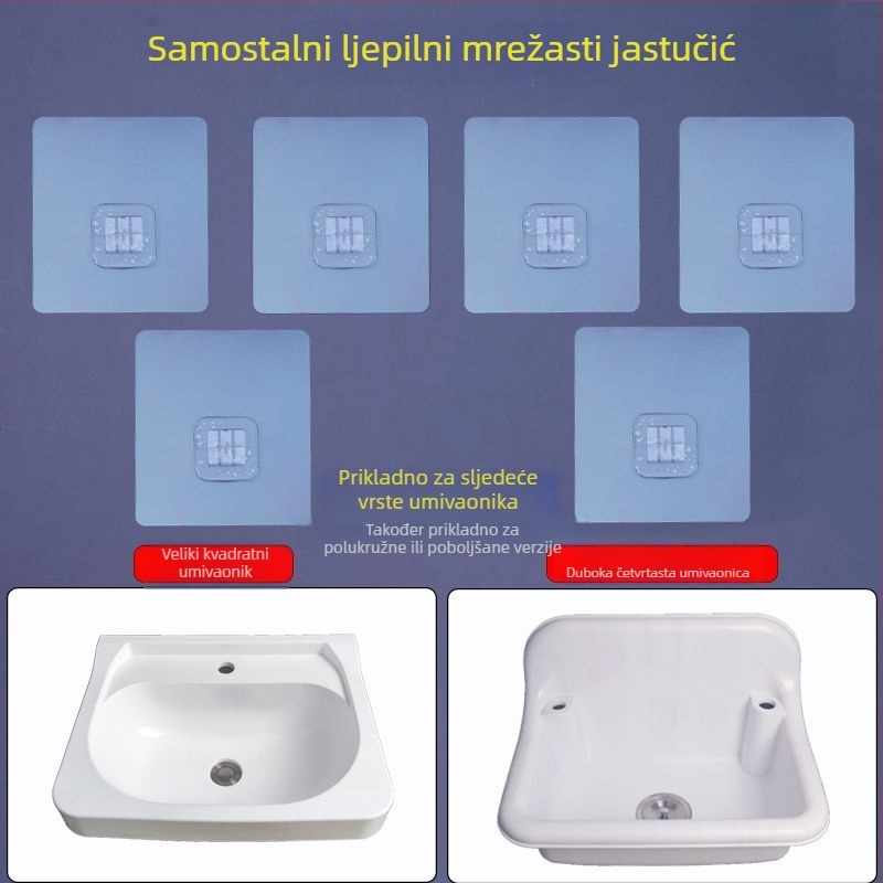 Ljepljiva kopča za dvostruku posudu – akril, ljepilna kopča, marka: Double Urn, montaža na glatku stijenu, moderan stil