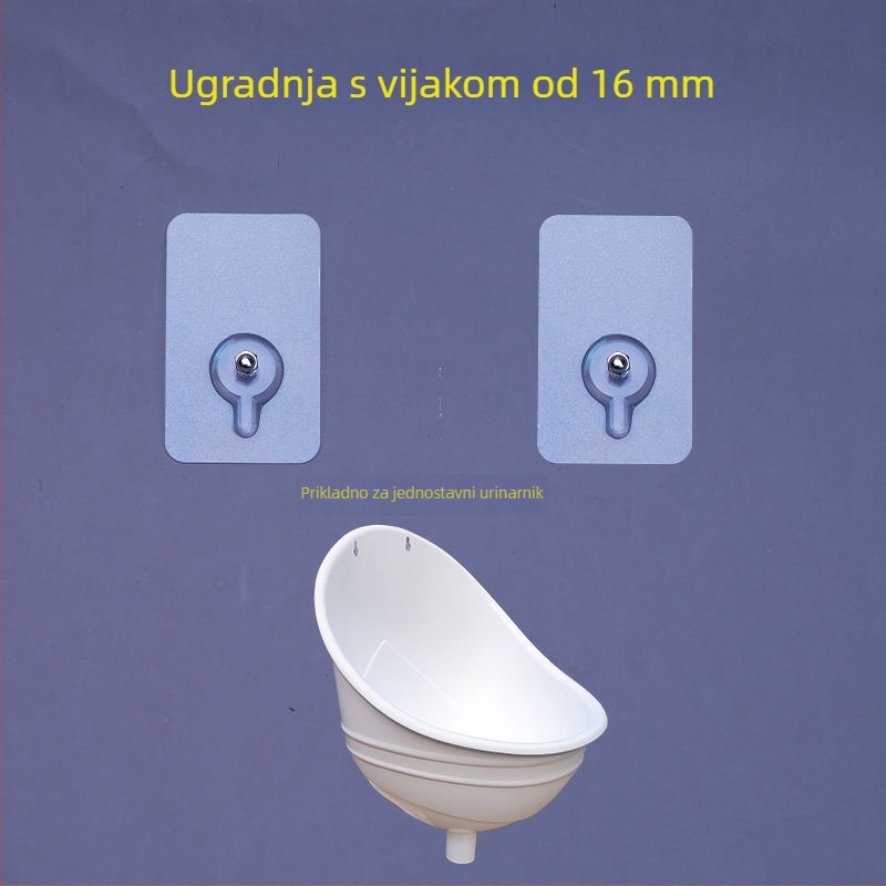 Ljepljiva kopča za dvostruku posudu – akril, ljepilna kopča, marka: Double Urn, montaža na glatku stijenu, moderan stil