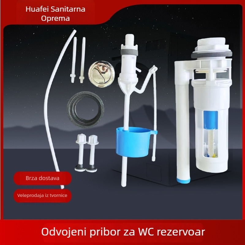 Pribor za spremnik WC-a – prilagođeni, materijal: blister, marka Huafei, način uporabe: pritisnite, stil: moderna jednostavnost