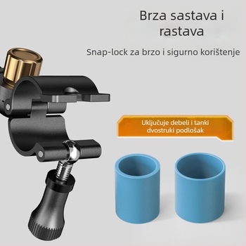 Camper univerzalna drška štapa za ribolov — automatsko zaključavanje, brzo oslobađanje, protuklizno, aluminijska legura