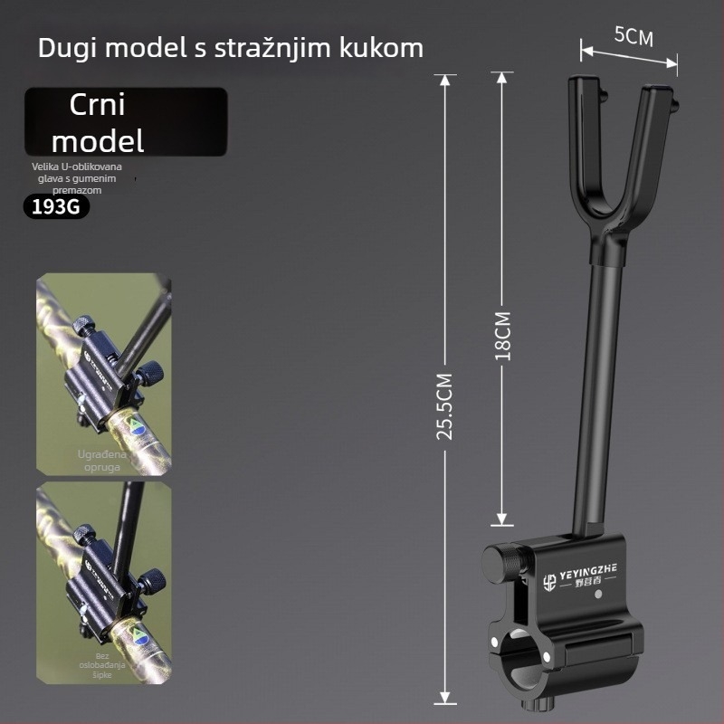 Camper univerzalna drška štapa za ribolov — automatsko zaključavanje, brzo oslobađanje, protuklizno, aluminijska legura