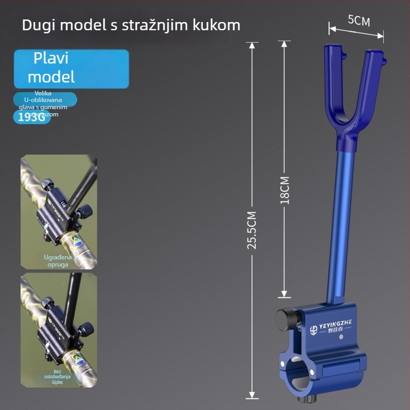 Camper univerzalna drška štapa za ribolov — automatsko zaključavanje, brzo oslobađanje, protuklizno, aluminijska legura