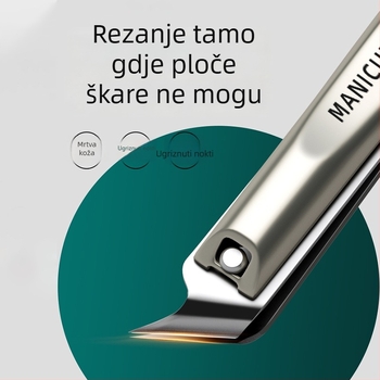 Set kliješta za nokte, nehrđajući čelik, šikme čeljusti, kućna upotreba, prenosno