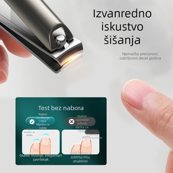 Set kliješta za nokte, nehrđajući čelik, šikme čeljusti, kućna upotreba, prenosno