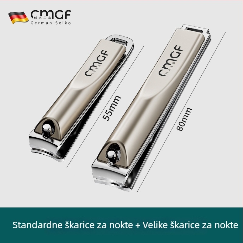 Set kliješta za nokte, nehrđajući čelik, šikme čeljusti, kućna upotreba, prenosno