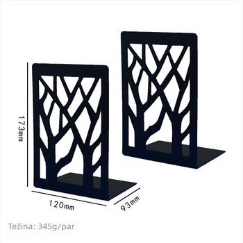 Metalni držač za knjige i stolni set, model xj-3652, marka Hundred Chop; težina para 708 g; unutarnja kutija 260x150x150 mm