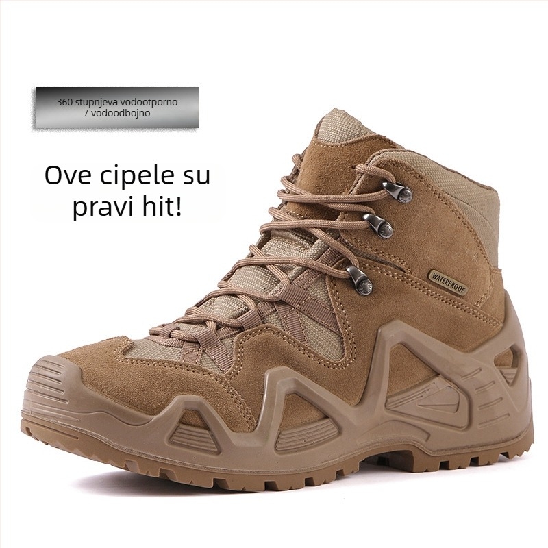 Unisex vodootporne visoke planinarske čizme — EVA potplat, gornji dio od Super Fiber, podstava od mrežaste tkanine, ulošak od umjetne kože