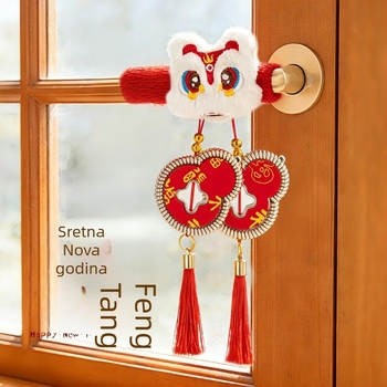 Pendant za kvaku ulaznih vrata — pliš materijal, karikatura uzorak, Weice marka, za kineski Dan zaljubljenih