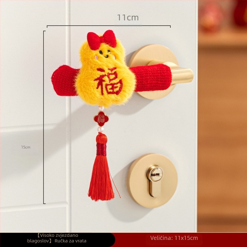 Pendant za kvaku ulaznih vrata — pliš materijal, karikatura uzorak, Weice marka, za kineski Dan zaljubljenih