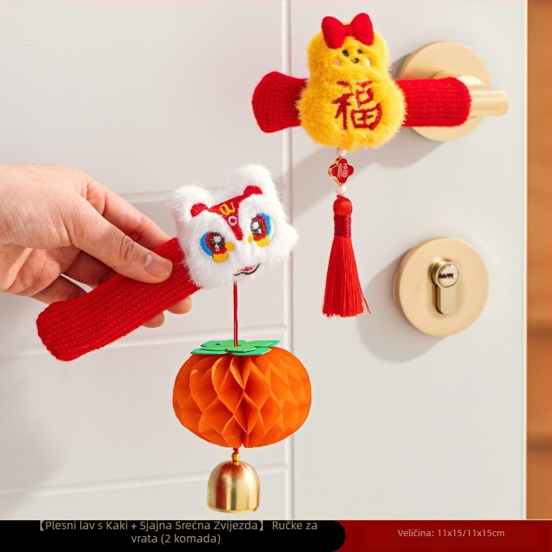 Pendant za kvaku ulaznih vrata — pliš materijal, karikatura uzorak, Weice marka, za kineski Dan zaljubljenih