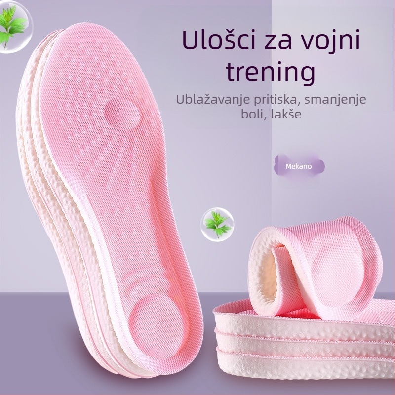 Uložak od memorijske pjene s sporim vraćanjem, prozračan, upija vlagu, antibakterijski, lagan i udoban, povećava visinu, debeli dizajn.