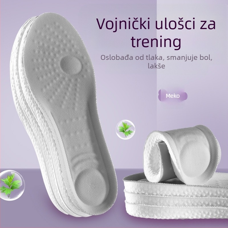 Uložak od memorijske pjene s sporim vraćanjem, prozračan, upija vlagu, antibakterijski, lagan i udoban, povećava visinu, debeli dizajn.