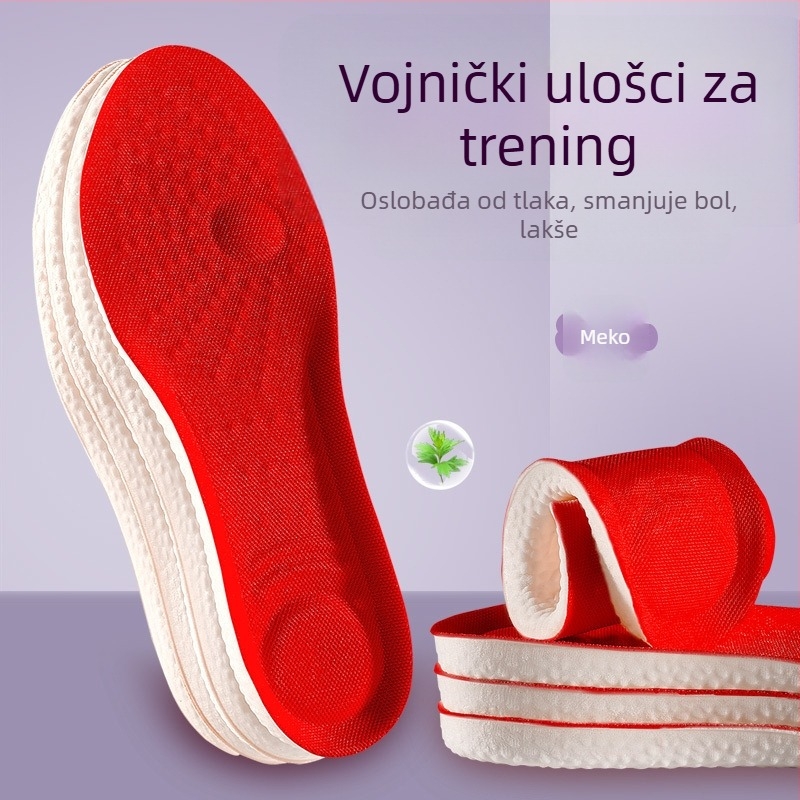 Uložak od memorijske pjene s sporim vraćanjem, prozračan, upija vlagu, antibakterijski, lagan i udoban, povećava visinu, debeli dizajn.