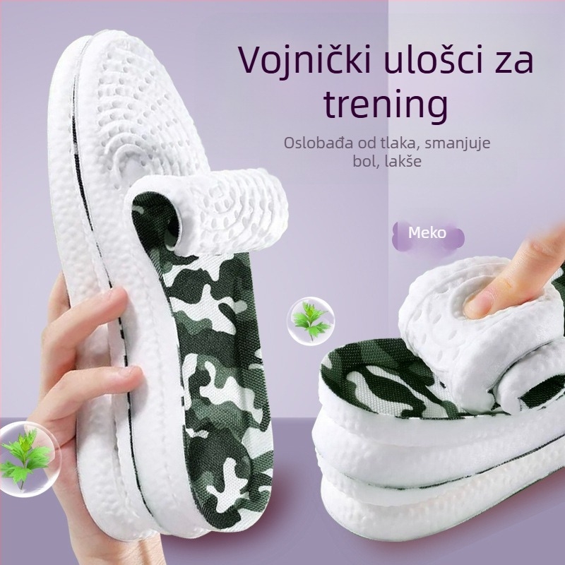 Uložak od memorijske pjene s sporim vraćanjem, prozračan, upija vlagu, antibakterijski, lagan i udoban, povećava visinu, debeli dizajn.