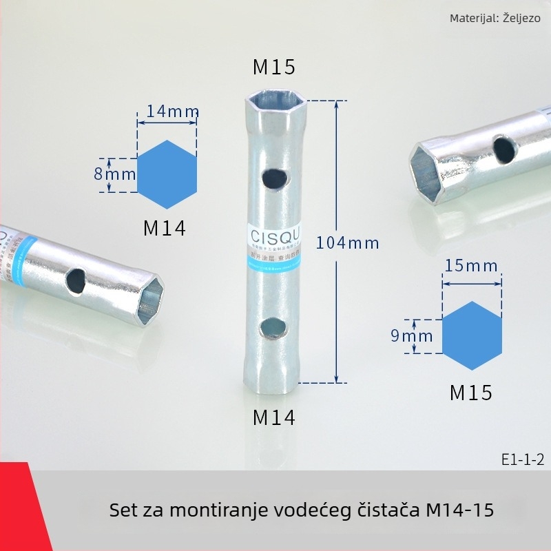 Navojna manžeta za slavinu – ugljikova čelična, Hongying, moderni minimalistički stil, pogodna za kuhinjske i kupaonske slavine.