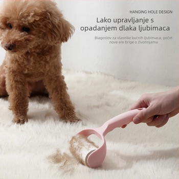 Plastični ljepljivi valjak za uklanjanje dlaka s odvojivim papirnatim rolama, moderni minimalistički dizajn, izlazi 2023.