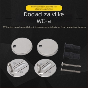 Vijak za pričvršćivanje poklopca WC-a, nehrđajući čelik, elektrovarenje, ručna ugradnja, moderan i jednostavan dizajn