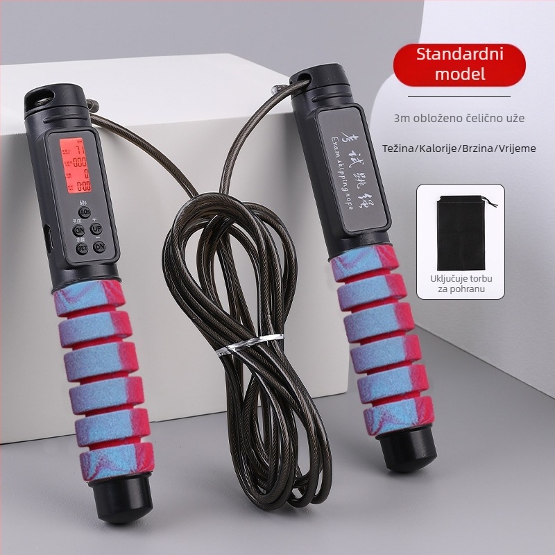 Elektroničko brojanje bežično užet za preskakanje, PVC + čelično uže, 2.8, Benefit