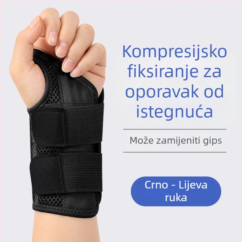 Sportska zaštita zapešća i prstiju s prozračnim poliestrom, stabilizacija zapešća, zaštita prstiju, kompresijska fiksacija