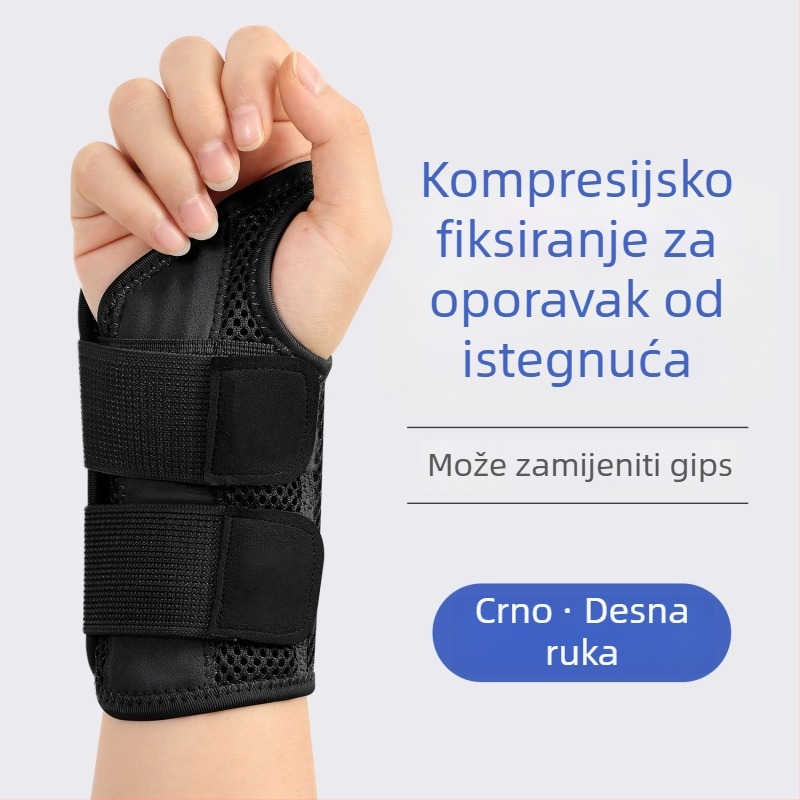 Sportska zaštita zapešća i prstiju s prozračnim poliestrom, stabilizacija zapešća, zaštita prstiju, kompresijska fiksacija