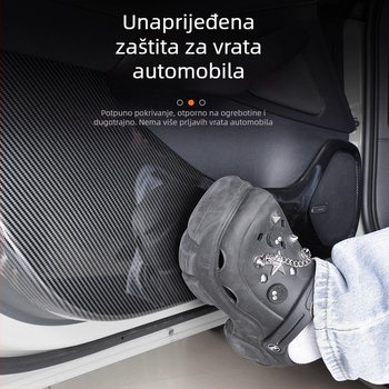Fuhe ABS dekorativna naljepnica za bočni panel automobila, uzorak karbonskih vlakana, samoljepljiva unutarnja zaštita, kompatibilno s Xiaomi SU7/YU7