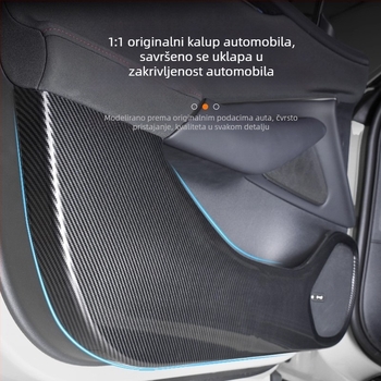 Fuhe ABS dekorativna naljepnica za bočni panel automobila, uzorak karbonskih vlakana, samoljepljiva unutarnja zaštita, kompatibilno s Xiaomi SU7/YU7