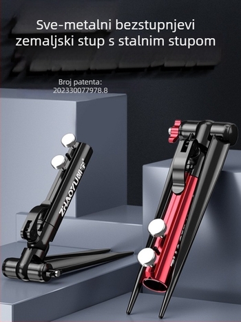 Chaoyu držač za ribolovnu štap s zemnim priključkom, višedirekcijsko okretanje, sklopiv, metalna konstrukcija, model Dd64495