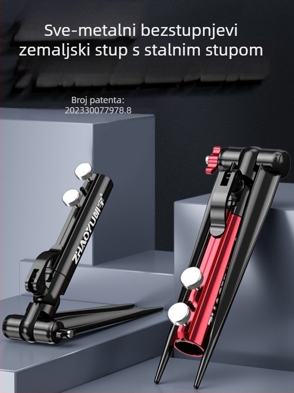 Chaoyu držač za ribolovnu štap s zemnim priključkom, višedirekcijsko okretanje, sklopiv, metalna konstrukcija, model Dd64495