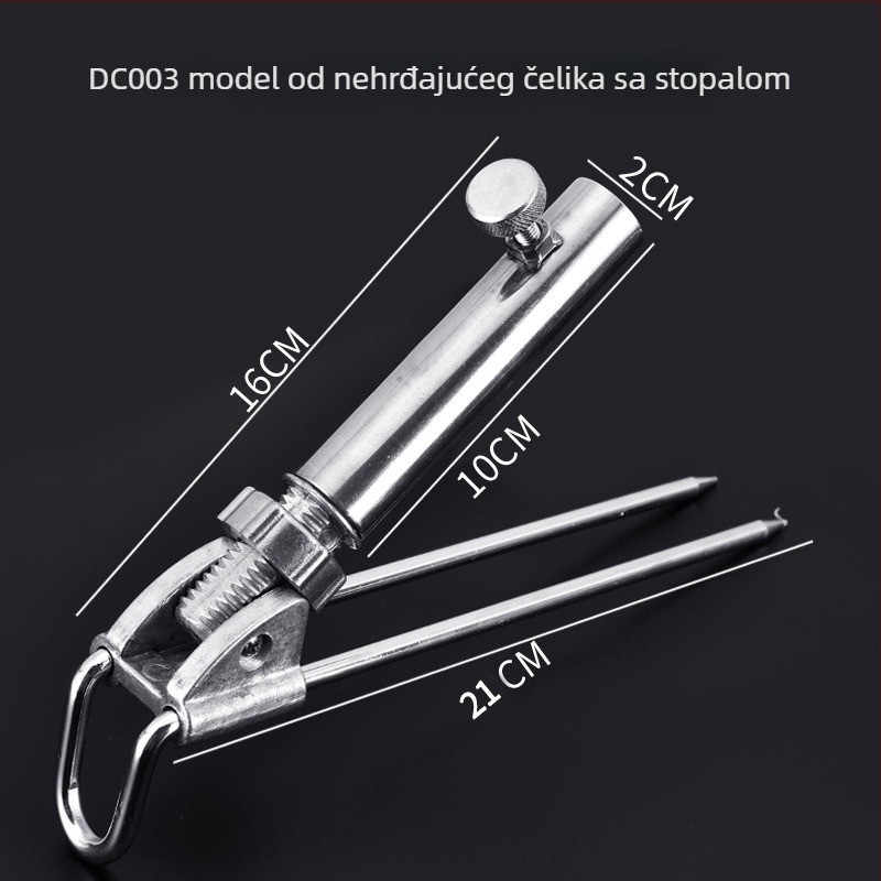 Chaoyu držač za ribolovnu štap s zemnim priključkom, višedirekcijsko okretanje, sklopiv, metalna konstrukcija, model Dd64495