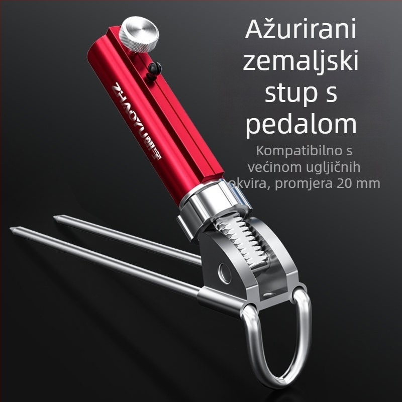 Chaoyu držač za ribolovnu štap s zemnim priključkom, višedirekcijsko okretanje, sklopiv, metalna konstrukcija, model Dd64495