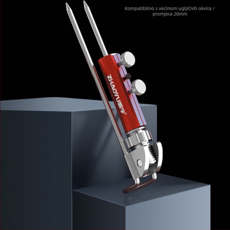 Chaoyu držač za ribolovnu štap s zemnim priključkom, višedirekcijsko okretanje, sklopiv, metalna konstrukcija, model Dd64495