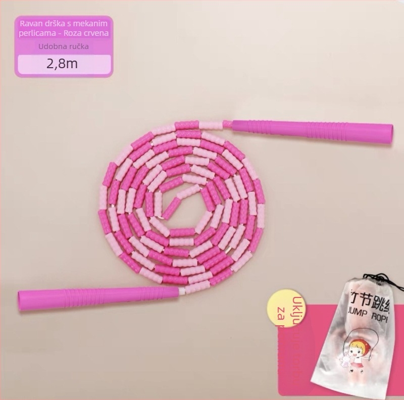 PU dječje perleće užad za skokanje s prilagodljivim uzorkom perli, uzad za skakanje s perlama, 2.8