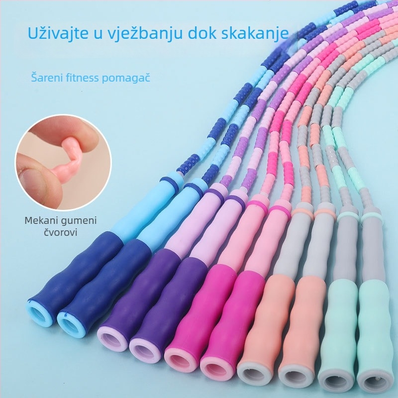 PU dječje perleće užad za skokanje s prilagodljivim uzorkom perli, uzad za skakanje s perlama, 2.8