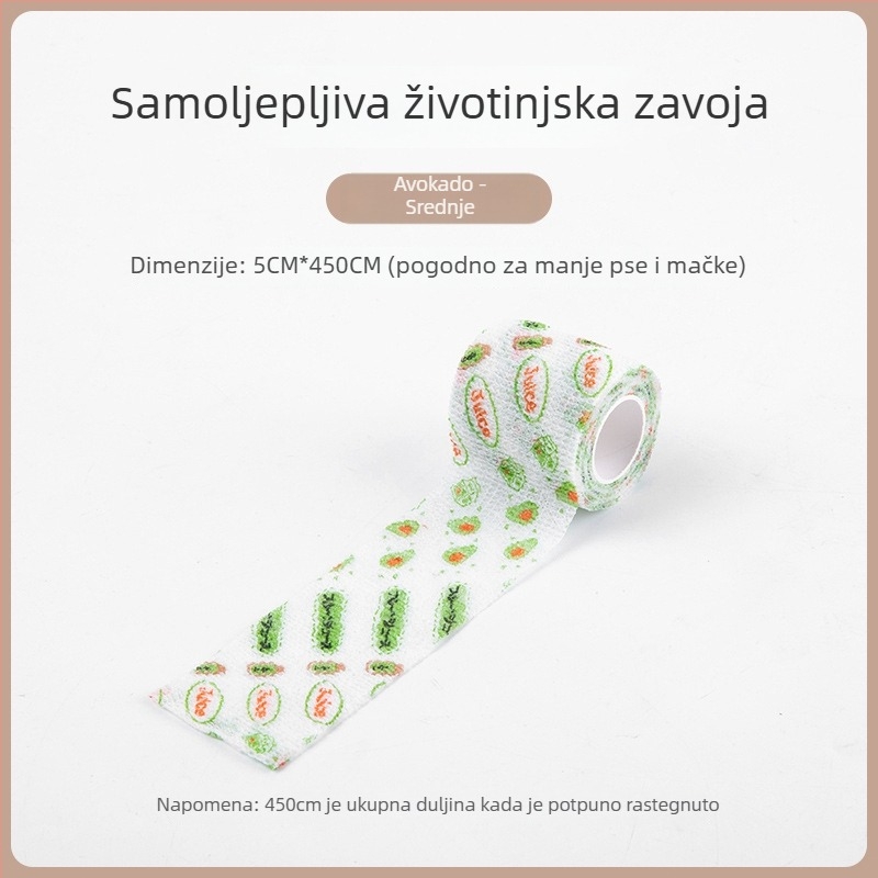 Tekstilna zaštita šape psa - samoljepljiva zaštita za šapu za vanjsku upotrebu, protivklizna i topla, univerzalna prilagodba