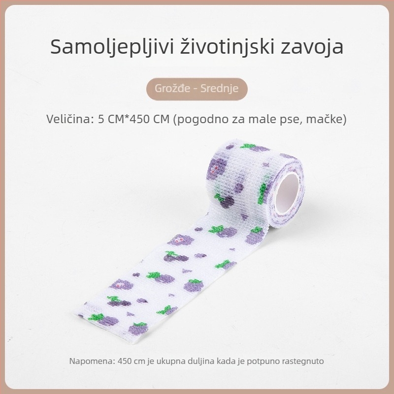 Tekstilna zaštita šape psa - samoljepljiva zaštita za šapu za vanjsku upotrebu, protivklizna i topla, univerzalna prilagodba