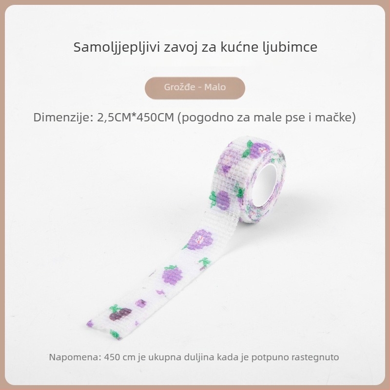 Tekstilna zaštita šape psa - samoljepljiva zaštita za šapu za vanjsku upotrebu, protivklizna i topla, univerzalna prilagodba