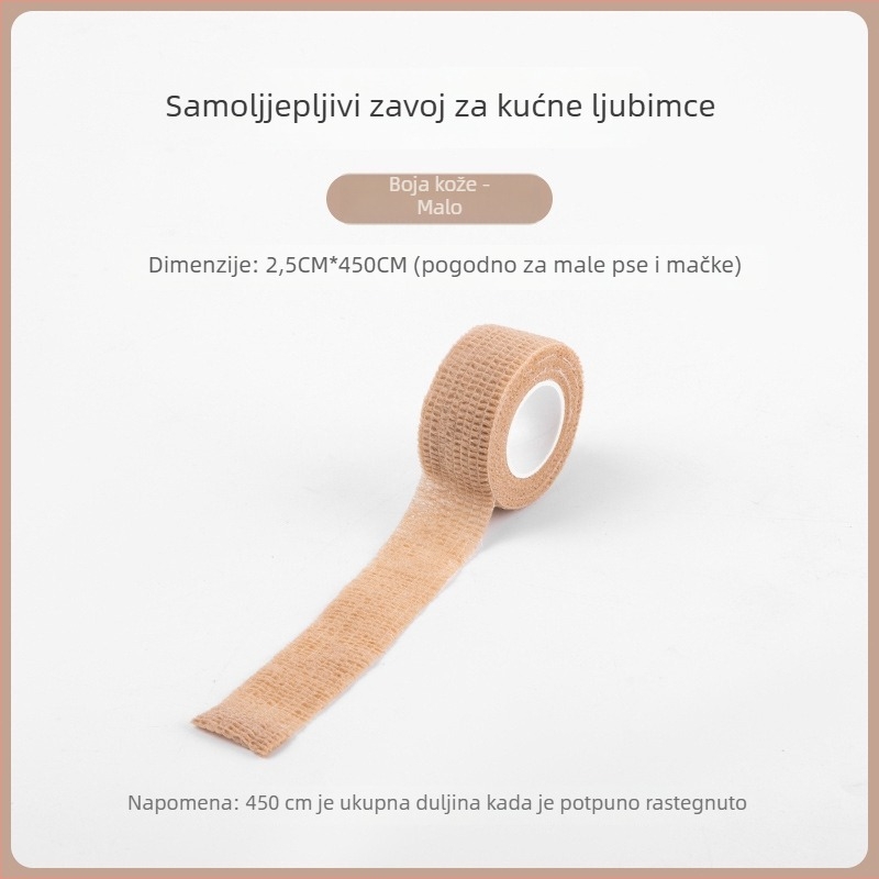 Tekstilna zaštita šape psa - samoljepljiva zaštita za šapu za vanjsku upotrebu, protivklizna i topla, univerzalna prilagodba