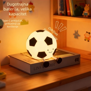 Mala noćna lampica za stol, životinjskog oblika karikatura dizajn, silikonski abažur, ugrađena baterija, neprekidno prilagodljivo svjetlo, tajmer