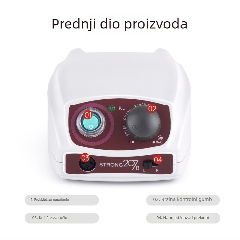 STRONG aparat za poliranje noktiju, model 207+108E, kod proizvoda 207+108E