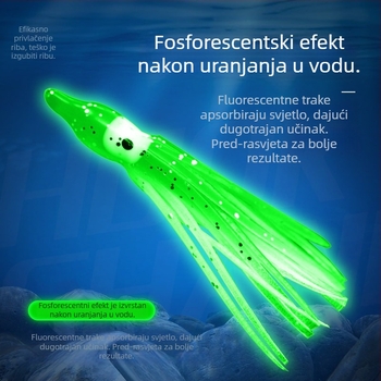 WT mekani mamac za morski ribolov – silikon, noćno svjetlo, model 103, 100 kom./pakiranje