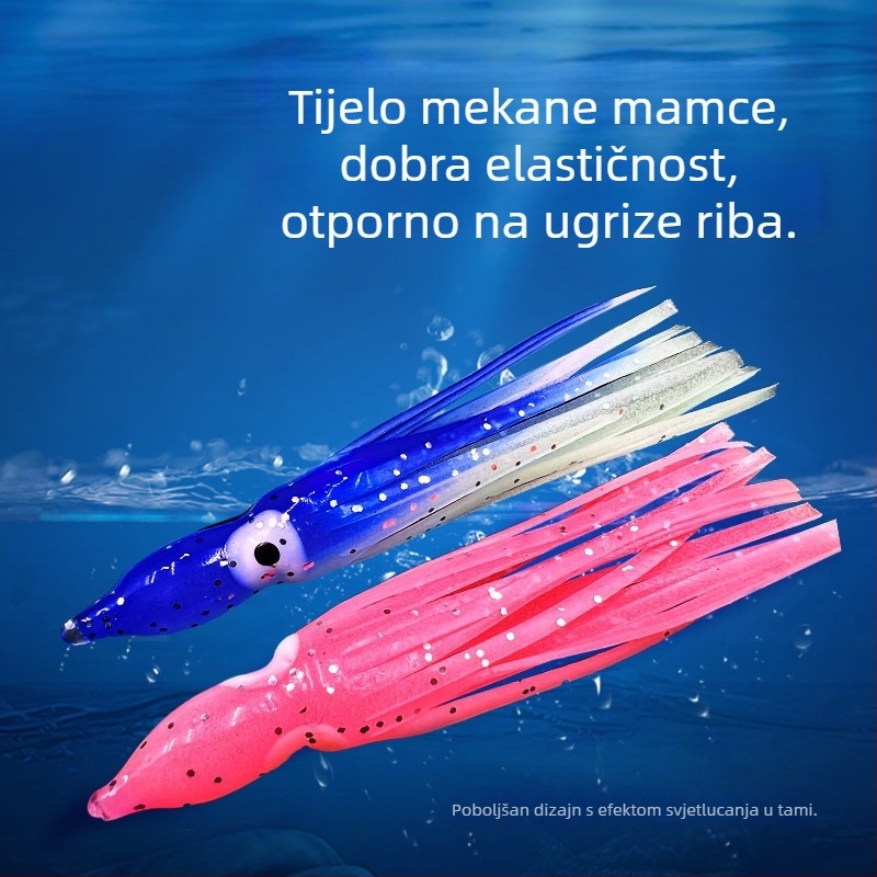 WT mekani mamac za morski ribolov – silikon, noćno svjetlo, model 103, 100 kom./pakiranje