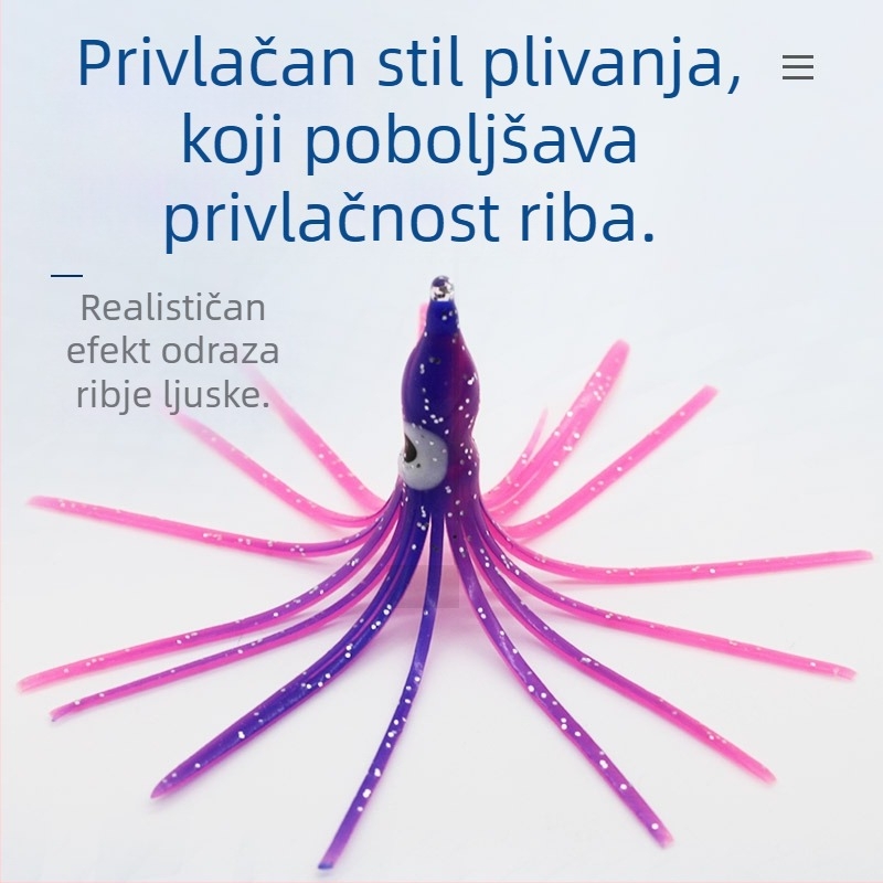 WT mekani mamac za morski ribolov – silikon, noćno svjetlo, model 103, 100 kom./pakiranje